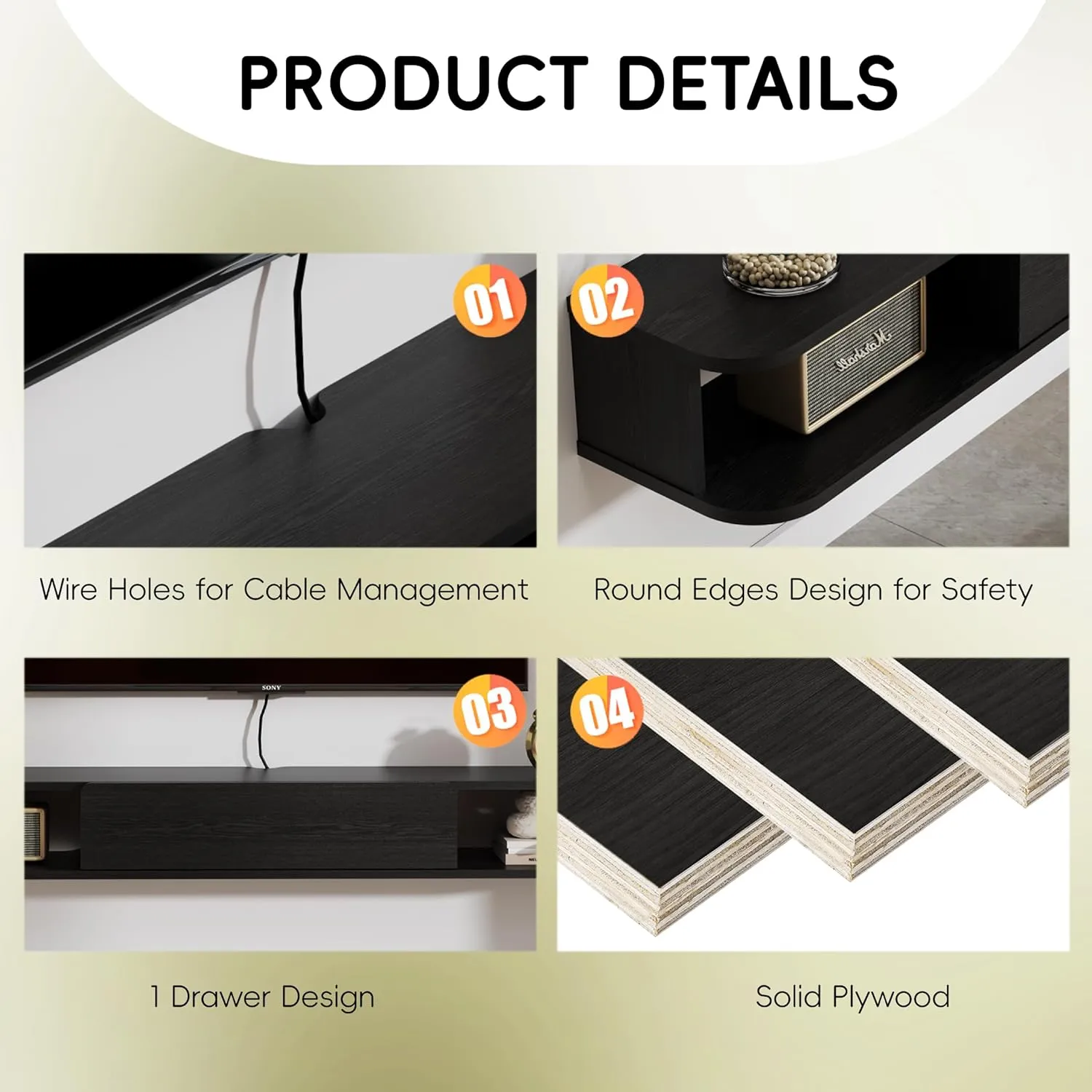 Custom Solel Floating TV Stand
