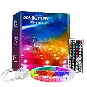 Daybetter IR Remote 5050 RGB Led Strip Lights (1 roll of 32.8ft)