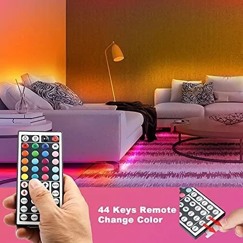 Daybetter IR Remote 5050 RGB Led Strip Lights (1 roll of 32.8ft)