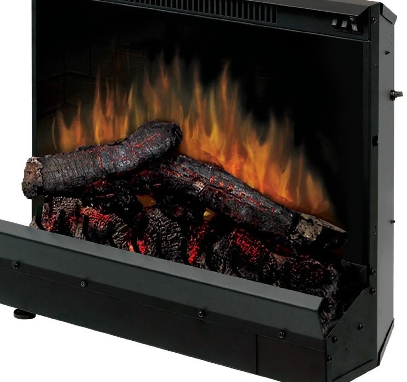 Dimplex DFI2310 Electric Fireplace Deluxe 23-Inch Insert, Black- POrtable Fireplaces- Installs Easily- Operates With or Without Heater for All-Season Enjoyment