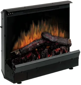 Dimplex DFI2310 Electric Fireplace Deluxe 23-Inch Insert, Black- POrtable Fireplaces- Installs Easily- Operates With or Without Heater for All-Season Enjoyment