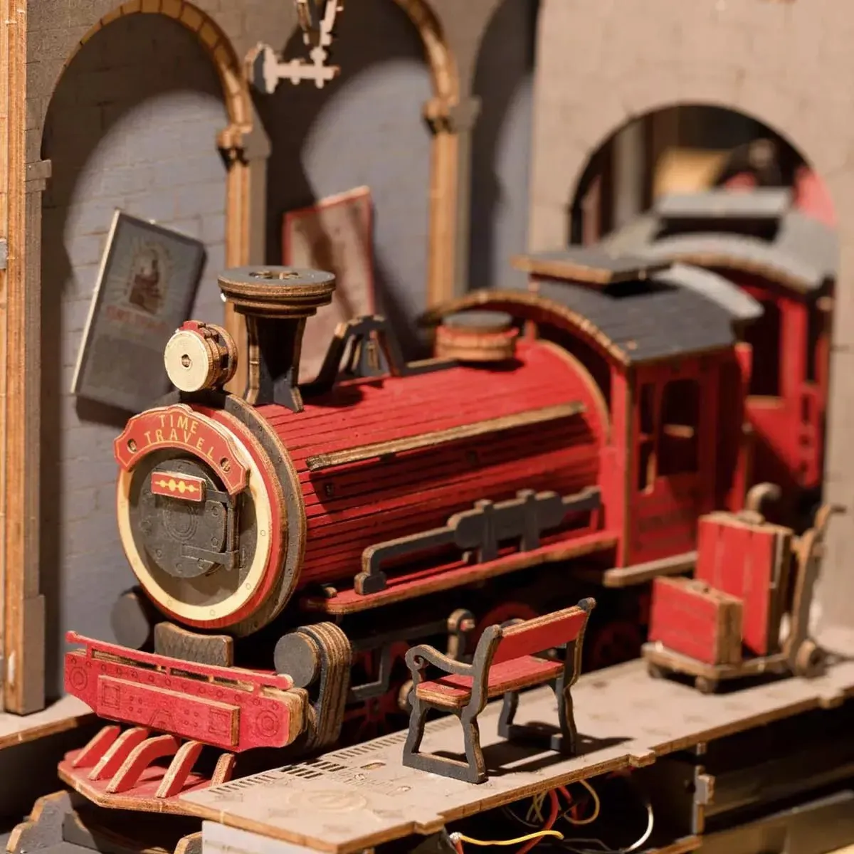 DIY Miniature House Book Nook Kit: Time Travel