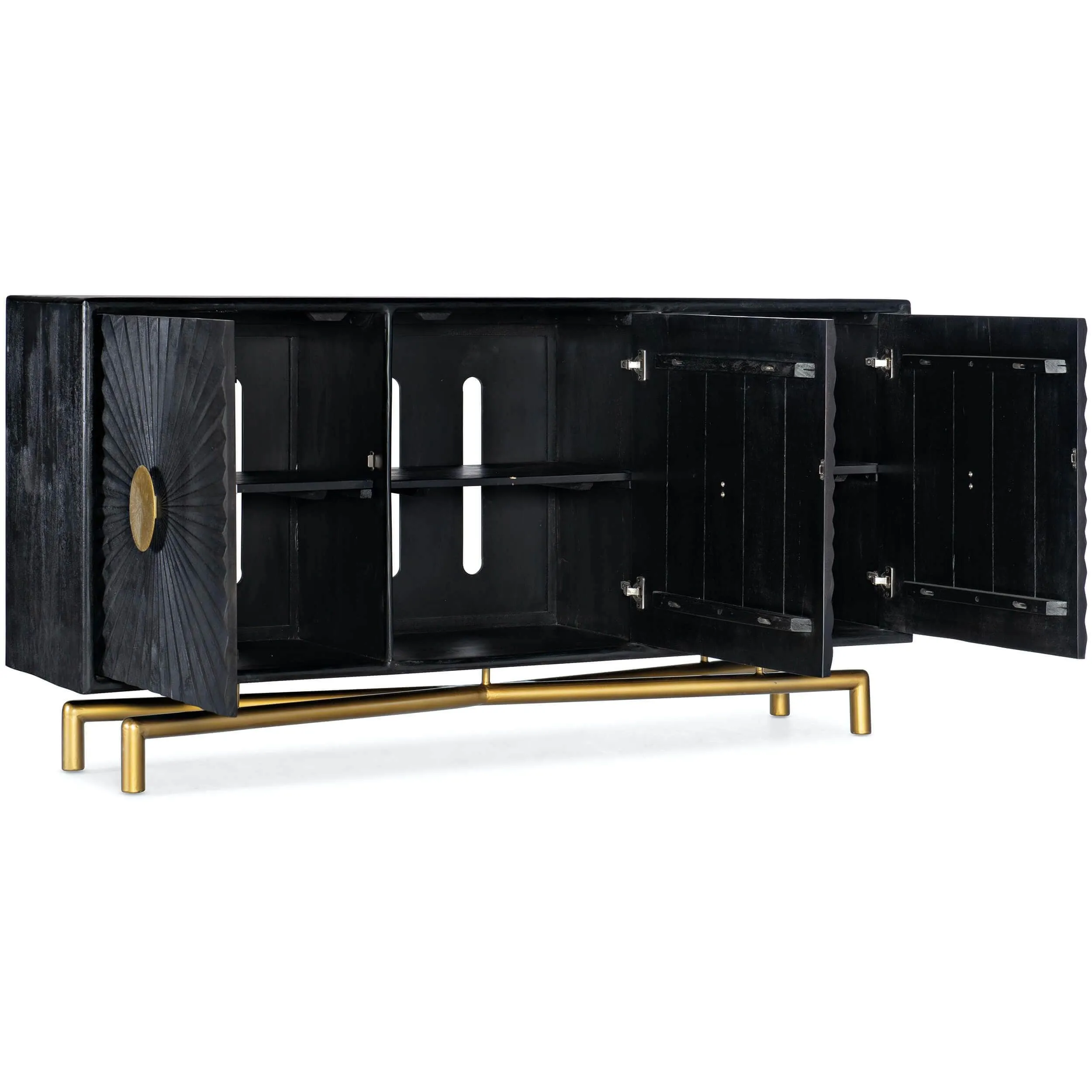 Edlow Entertainment Console, Distressed Black
