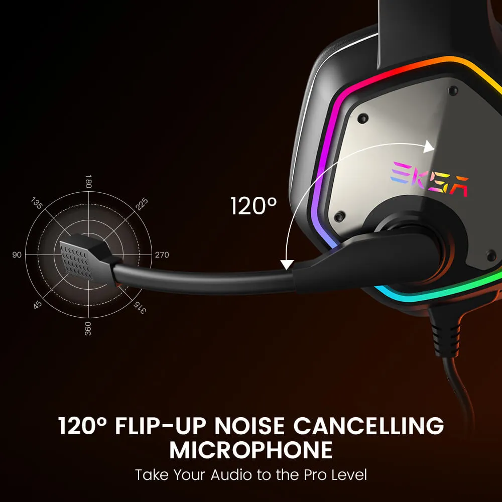 EKSA® E1000 RGB USB Gaming Headset