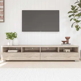 Elara 2 Drawer Entertainment Unit Light Sonoma Oak