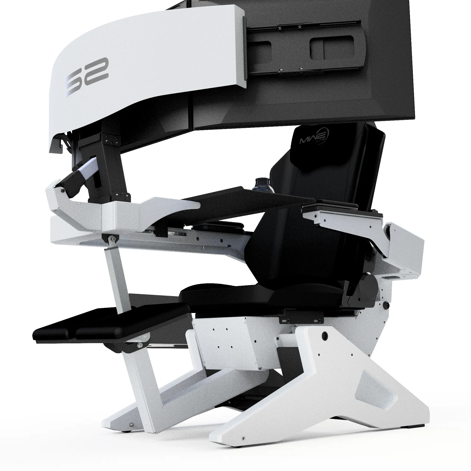 Emperor S2 - Alpine White - 3 monitors setup