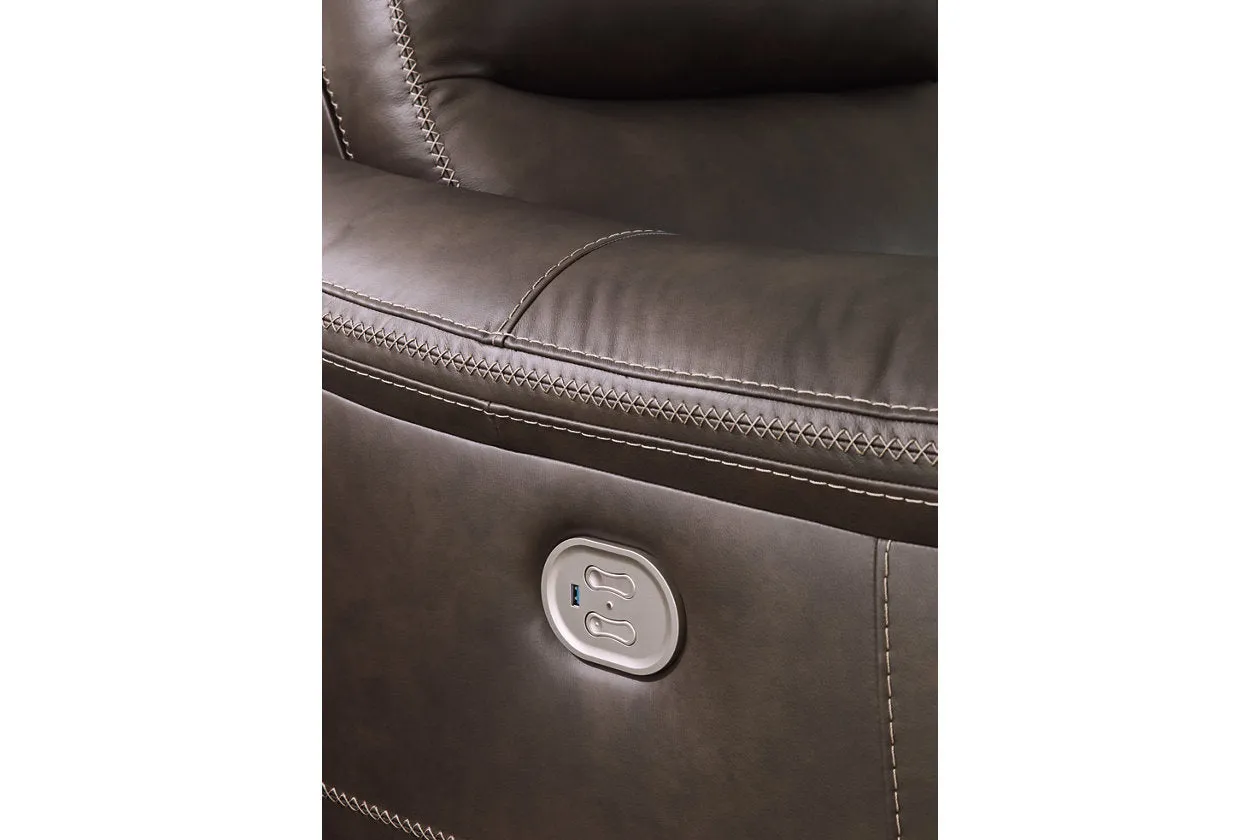 [EXCLUSIVE] Salvatore Chocolate 6-Piece Power Reclining Sectional