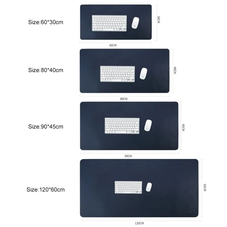Extra Large Non-Slip PU Leather Mouse Pad - 60x30cm Office Desk Mat