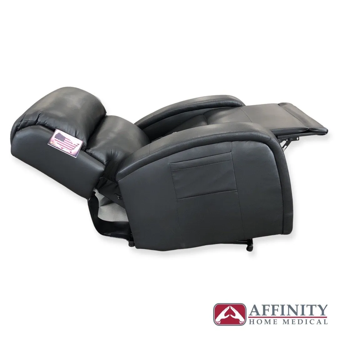 Ez Sleeper PR-761 Maxicomfort with Twilight- Luxury lift chair- Black Onyx Brisa