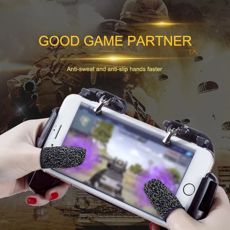 Finger Gaming Gloves For PUBG/MOBA/iPhone/Android/iOS Mobile Phone/Tablet Non-slip/Anti-sweat Breathable Finger Gloves (Pack of 2 Pairs)