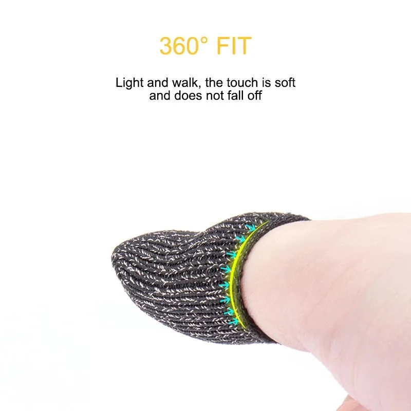 Finger Gaming Gloves For PUBG/MOBA/iPhone/Android/iOS Mobile Phone/Tablet Non-slip/Anti-sweat Breathable Finger Gloves (Pack of 2 Pairs)