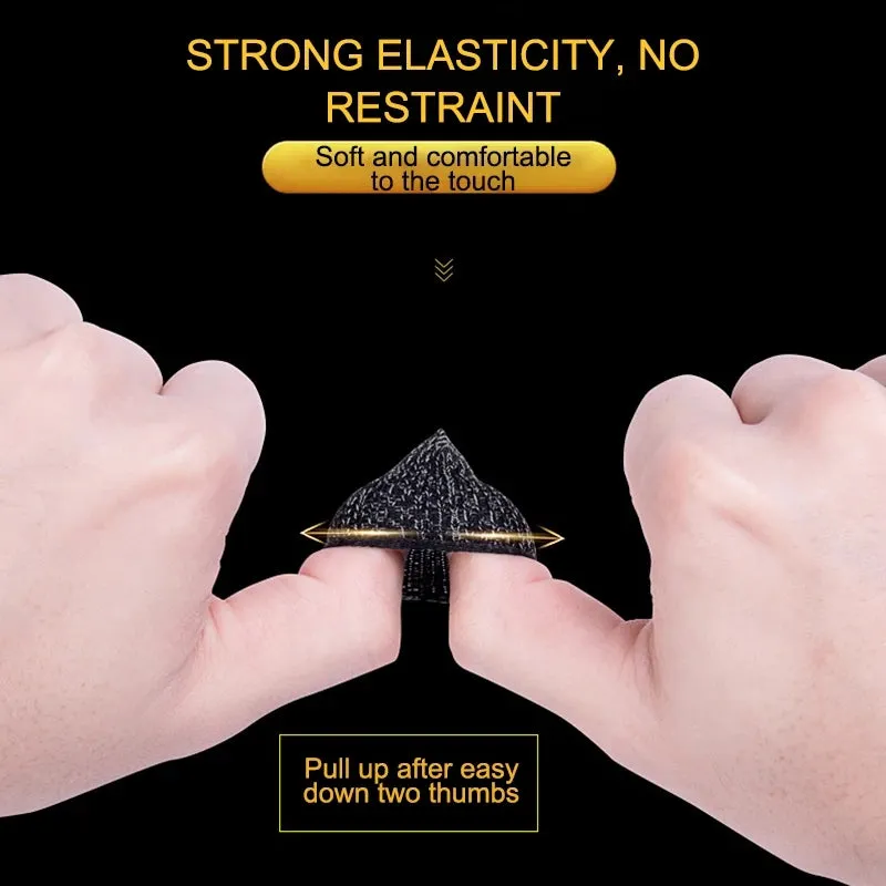 Finger Gaming Gloves For PUBG/MOBA/iPhone/Android/iOS Mobile Phone/Tablet Non-slip/Anti-sweat Breathable Finger Gloves (Pack of 2 Pairs)