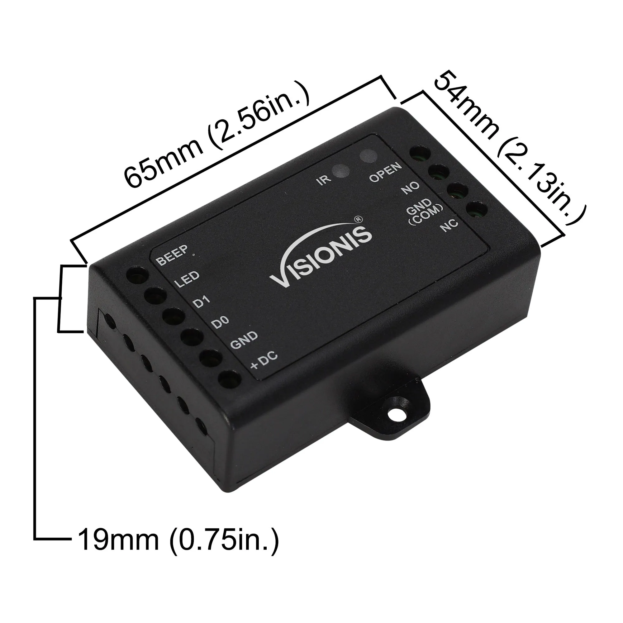 FPC-5484 1 Door Access Control 2200lb Electric Drop Bolt Fail Safe For Narrow Door   Outdoor Keypad/ Reader Standalone   Mini Controller   Wiegand 26, No Software, 1000 Users, Wireless Receiver   PIR