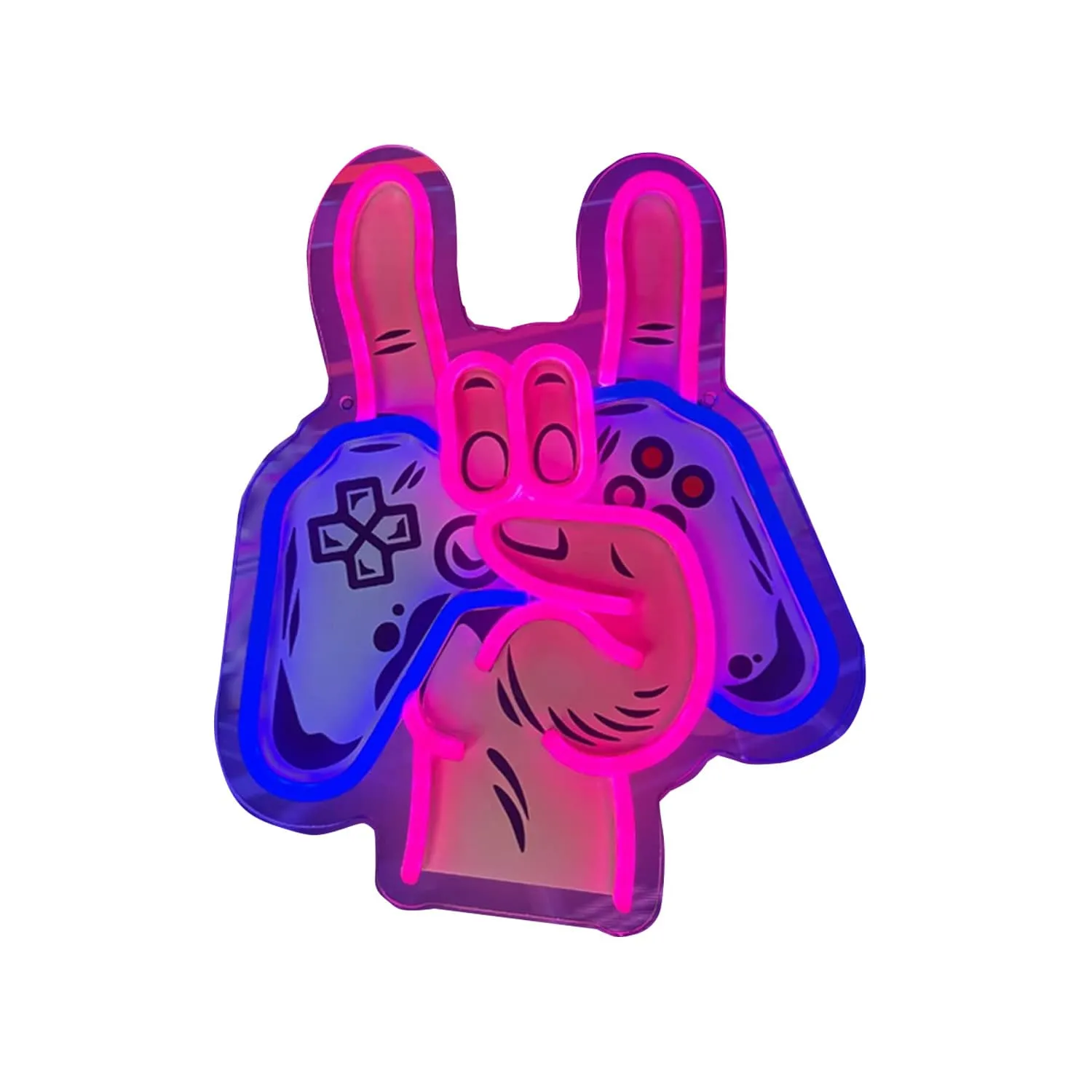 Game Hands Neon Sign Custom Neon Sign Shop Signage Wedding Neon Sign Gift For Him Her