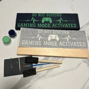 Gamers Wood Sign DIY Kit  (2 sizes)