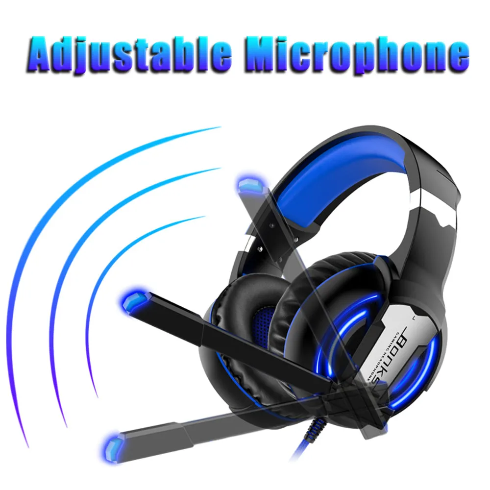 Gaming Headset with Base Stereo for PS4, Mobile Headset, XBox One, Nintendo Switch and PC