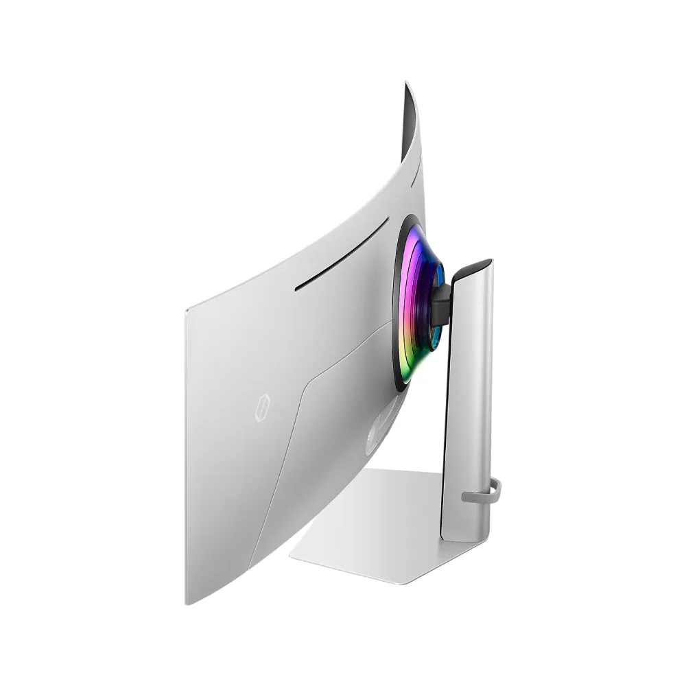 Gaming monitor Samsung Odyssey G9 G93SC, 49", DQHD, 5120 x 1440, 240 Hz, OLED, silver