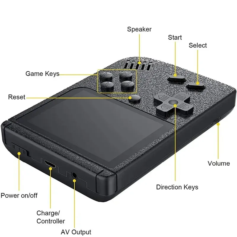 GAMINJA GC26 Retro Portable Mini Handheld Video Game Console 3.0 Inch