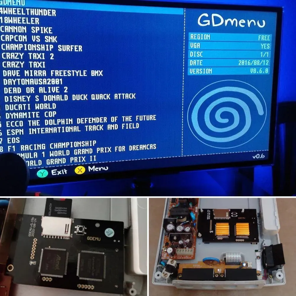 GDEMU v5.15b ODE Optical Drive Simulation Board for SEGA Dreamcast SD Card