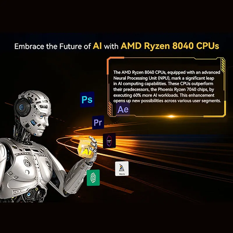 GEEKOM A8 Gaming Mini PC AMD Ryzen 7