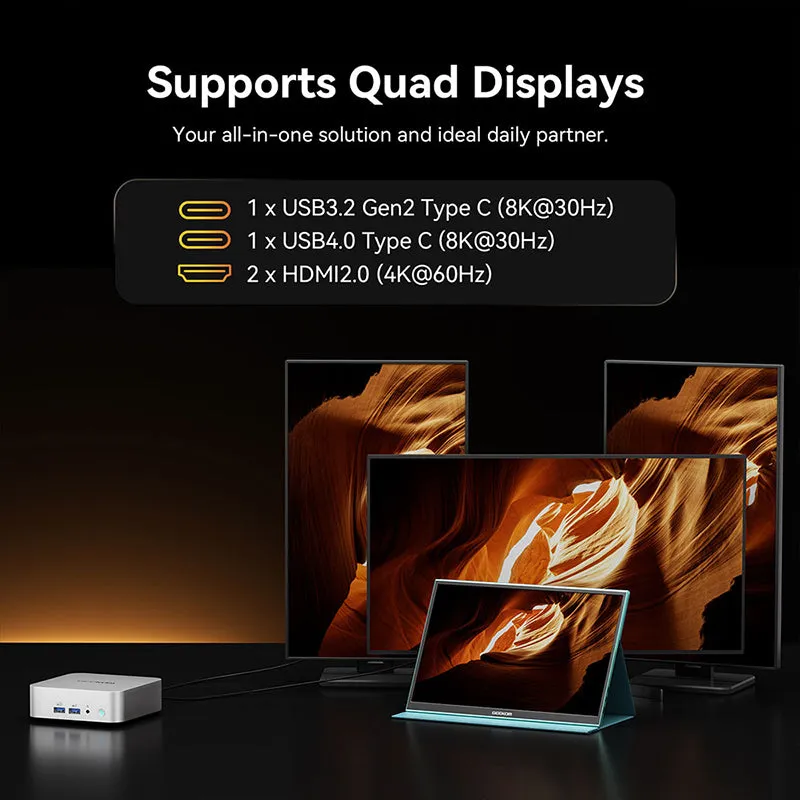 GEEKOM A8 Gaming Mini PC AMD Ryzen 7