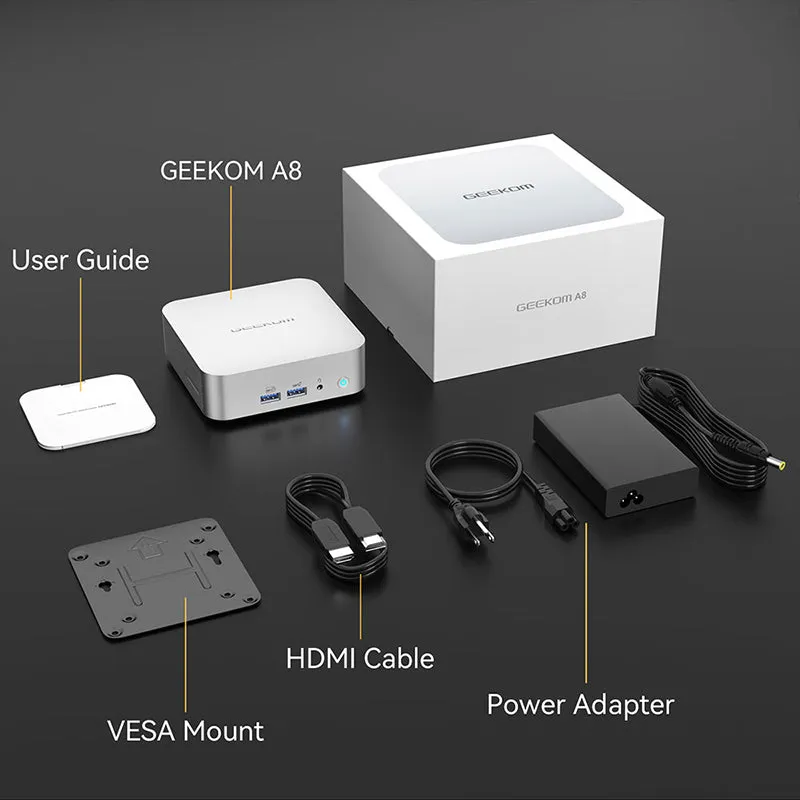 GEEKOM A8 Gaming Mini PC AMD Ryzen 7