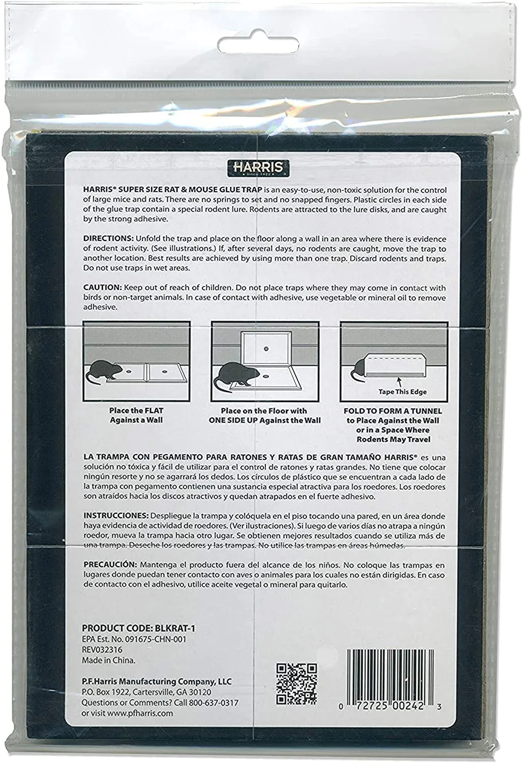 Harris Rat and Mouse Glue Trap, Super Size