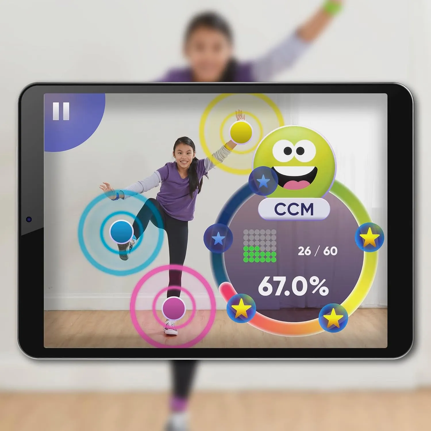 Hasbro Gaming Twister Air Game, App Play Game with Wrist and Ankle Bands Links to Smart Devices Active Party Games for Kids Ages 8 