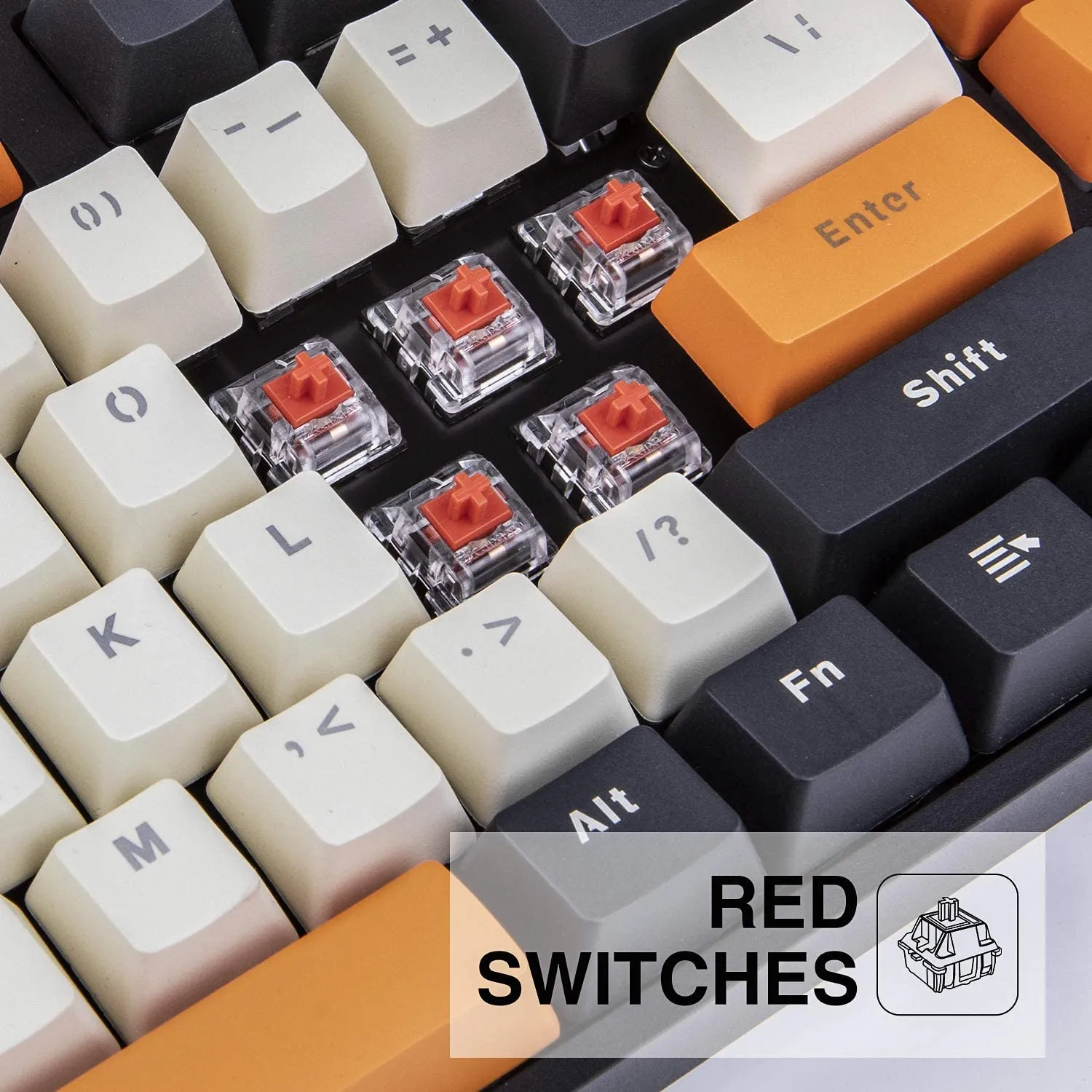 HAVIT KB487L TKL Gaming Mechanical Keyboard 89 Keys PBT Keycaps