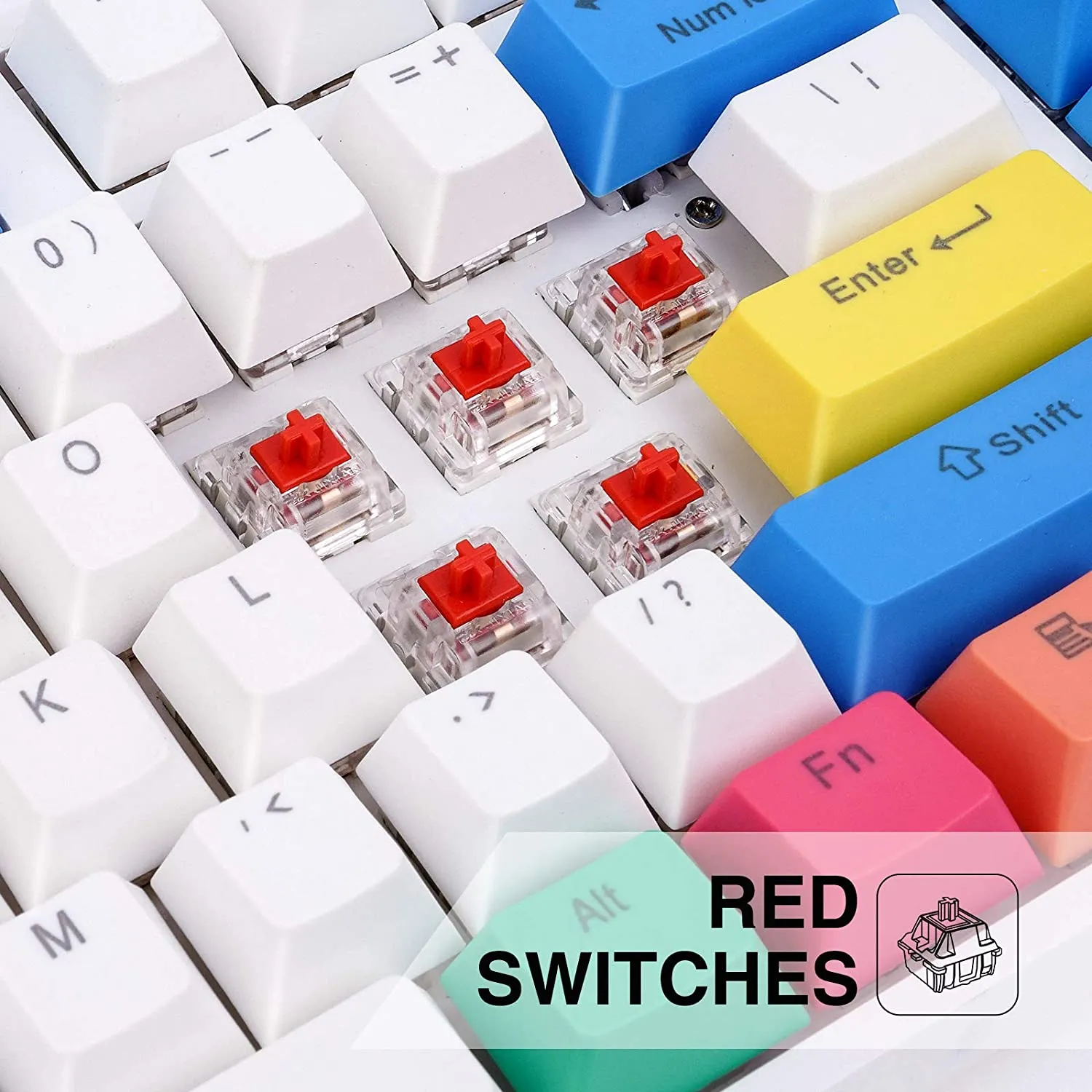 HAVIT KB487L TKL Gaming Mechanical Keyboard 89 Keys PBT Keycaps