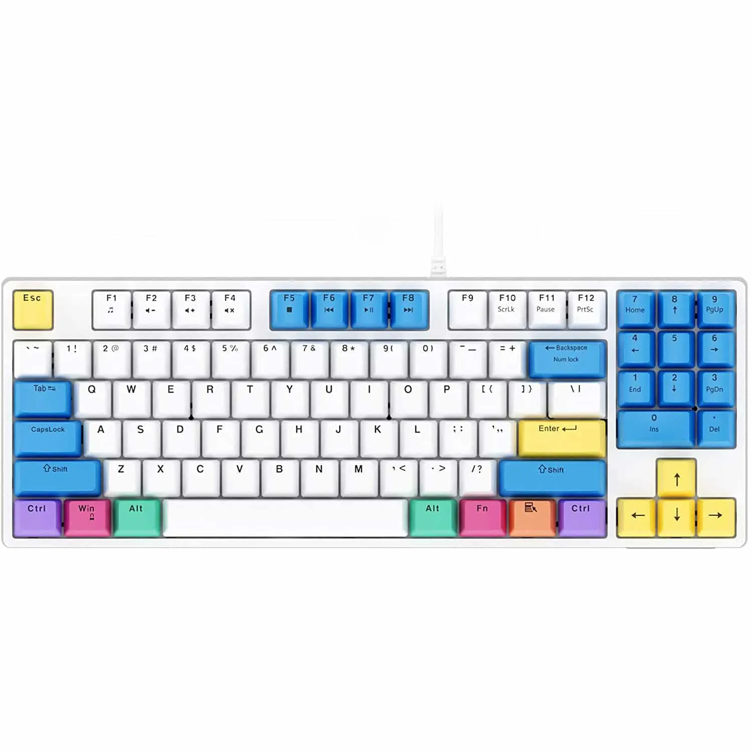 HAVIT KB487L TKL Gaming Mechanical Keyboard 89 Keys PBT Keycaps