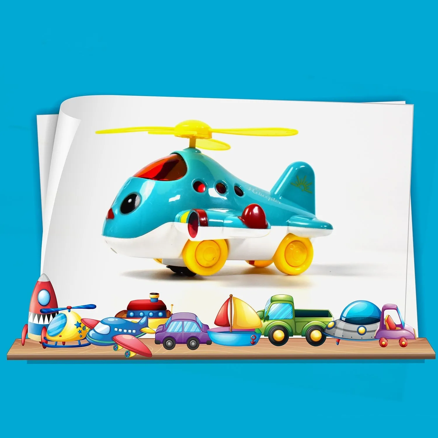 Helicopter Airplane Musical Toy Toddlers with Lights, Electronic Moving Cool Aeroplane, Baby Development Toys Plane for 6-18 Month Old Gift to Encourage Crawling