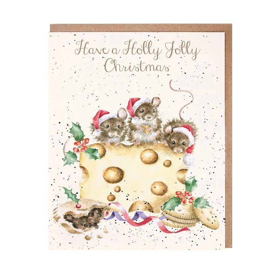Holly Jolly Mice Christmas Card Pack