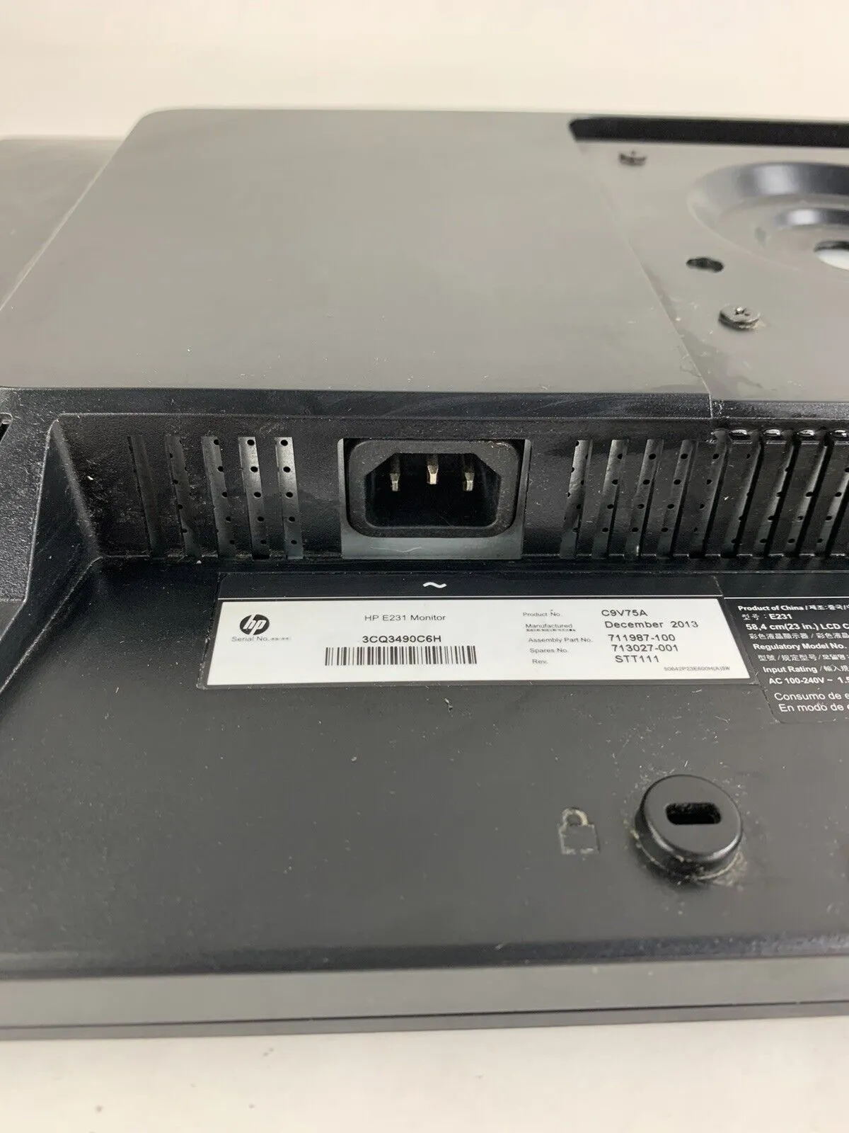 HP E231 EliteDisplay 23 in Monitor FHD LED Backlit LCD Screen VGA DVI