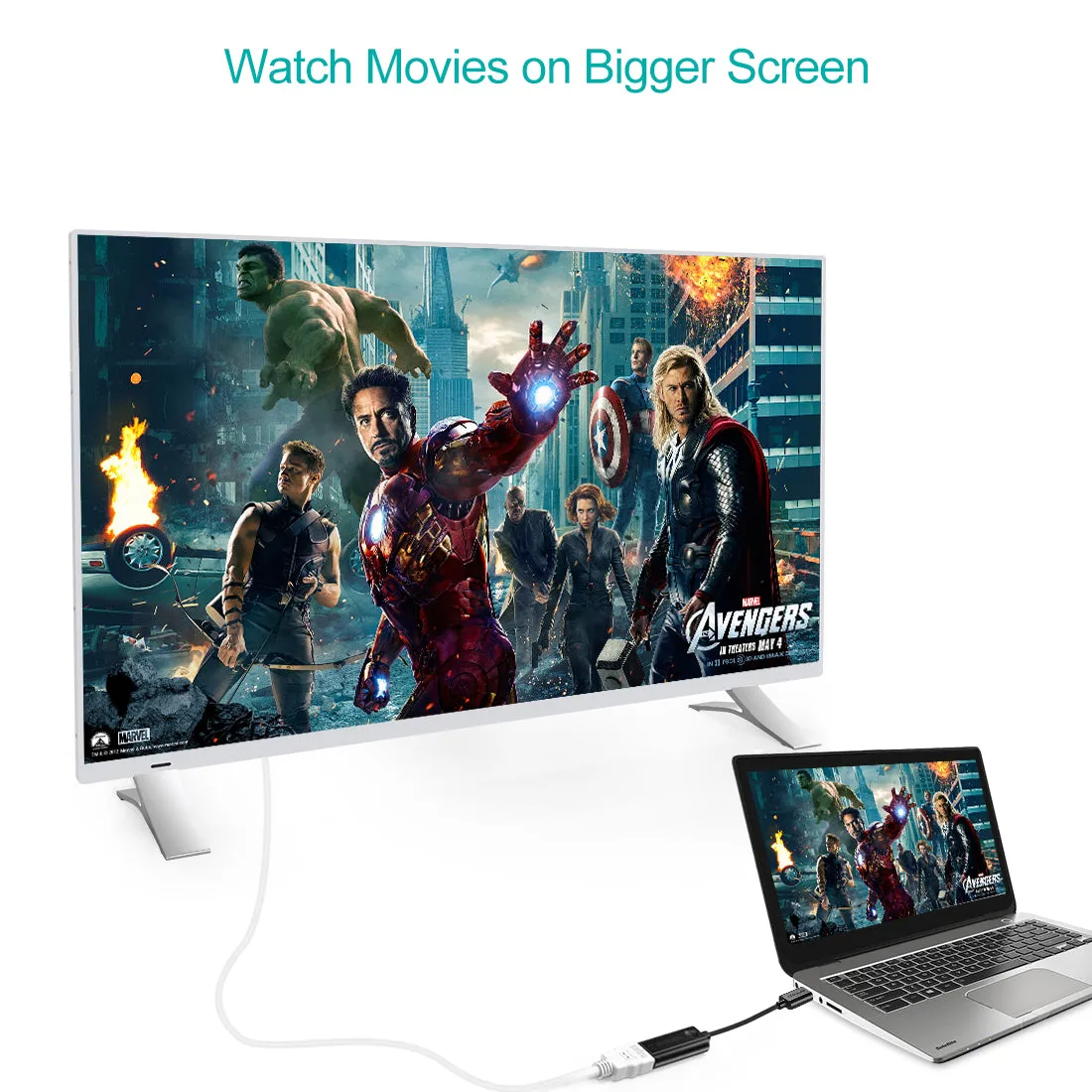 HUB-H04 Choetech USB 3.1 Type-C to HDMI Adapter 4K@60Hz Thunderbolt 3 USB-C HDMI