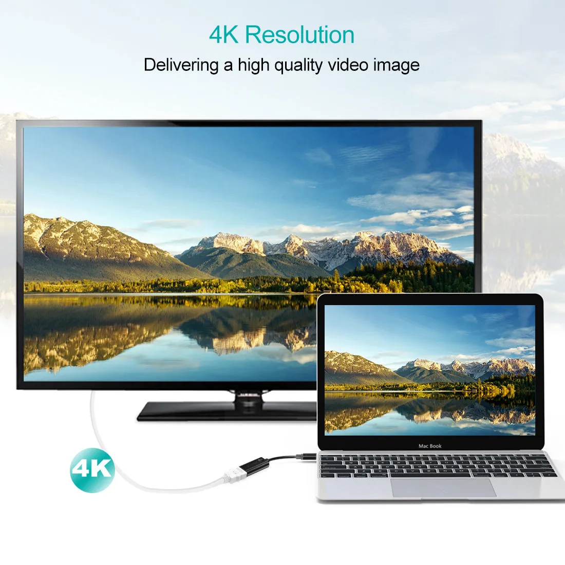 HUB-H04 Choetech USB 3.1 Type-C to HDMI Adapter 4K@60Hz Thunderbolt 3 USB-C HDMI