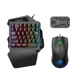 HXSJ P8 V100 J900 Keyboard Mouse Converter   One-handed Keyboard   Programming Gaming Mouse Set
