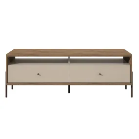 Joy 59" TV Stand with 2 Full Extension Drawers in Off White