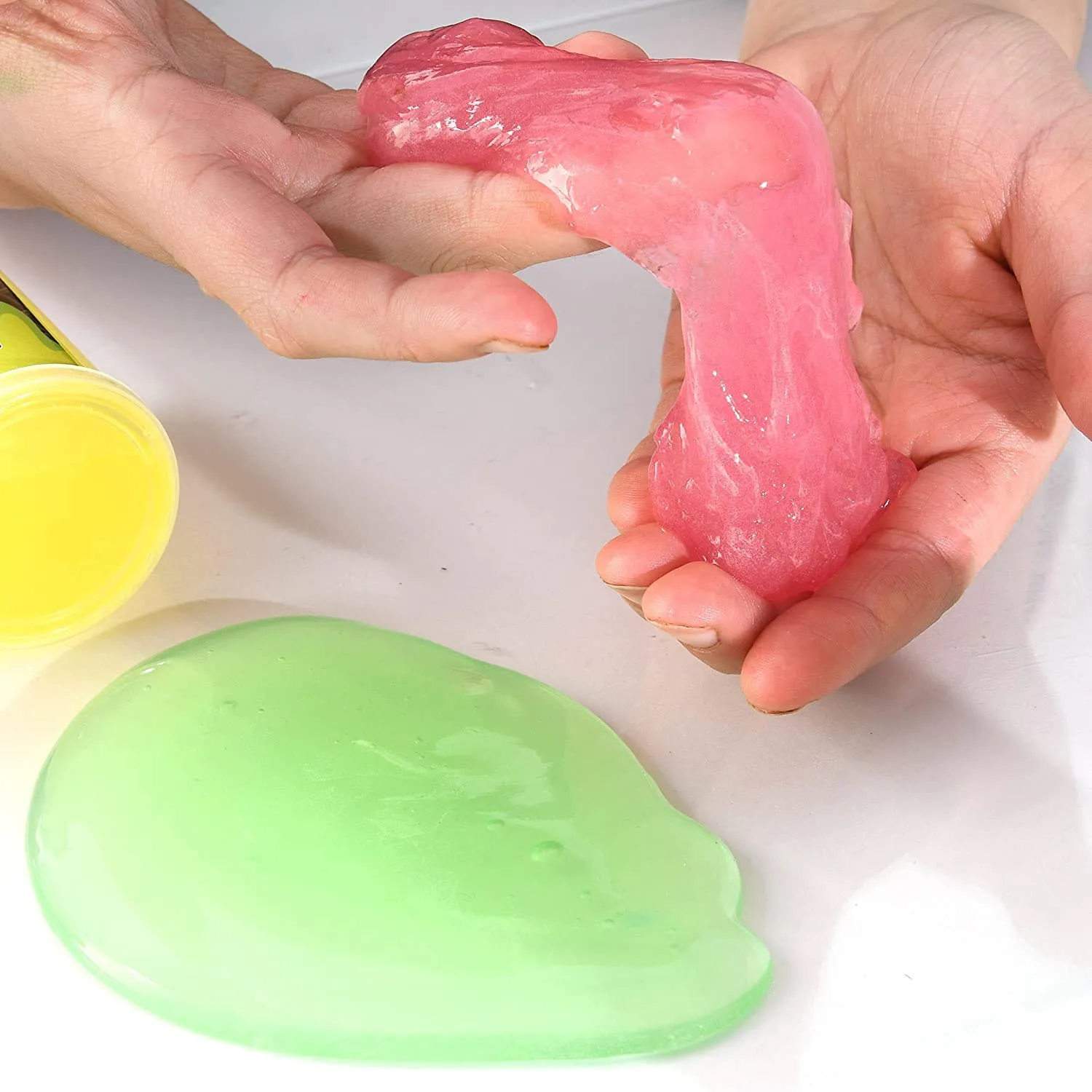 Kicko Glow in the Dark Slime 24 Pack Neon Colors Non Toxic Party Favors