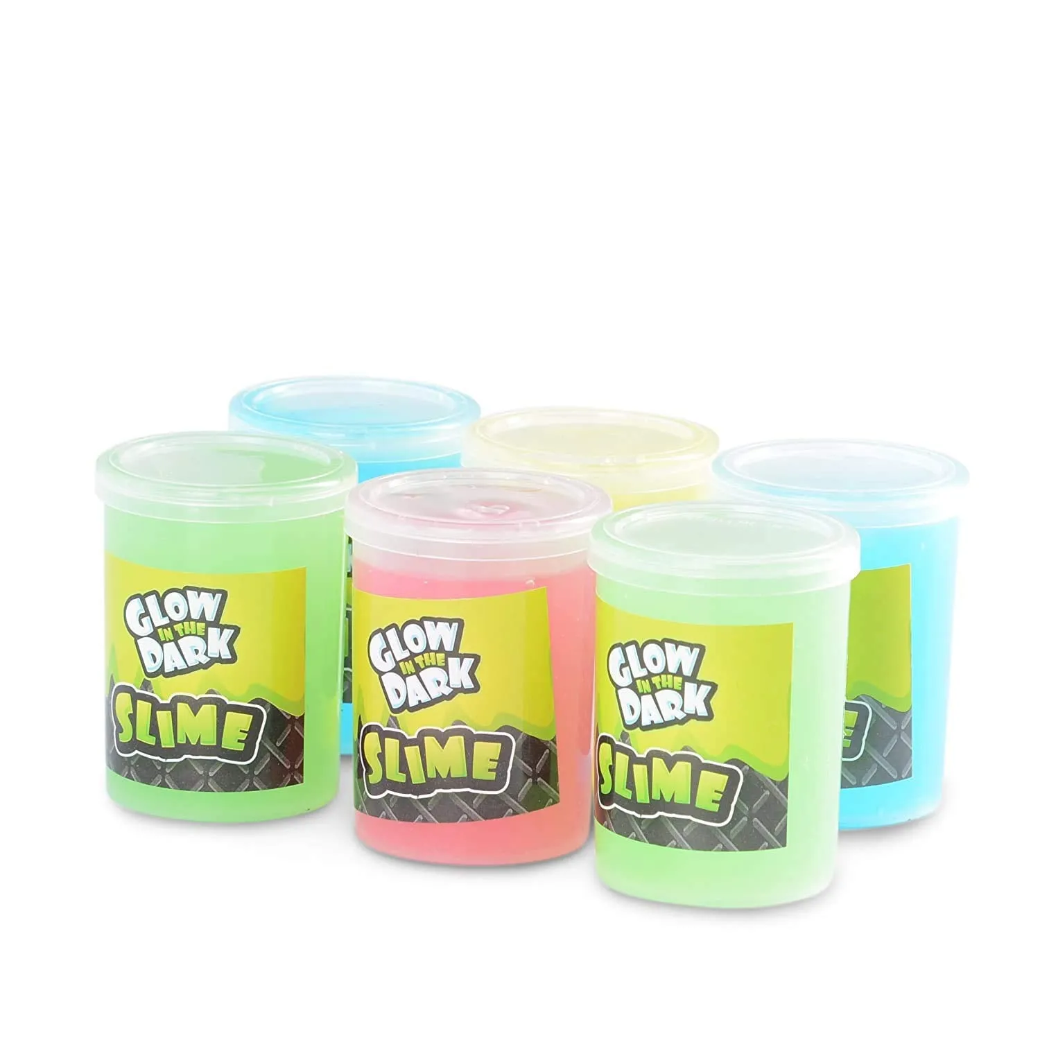 Kicko Glow in the Dark Slime 24 Pack Neon Colors Non Toxic Party Favors
