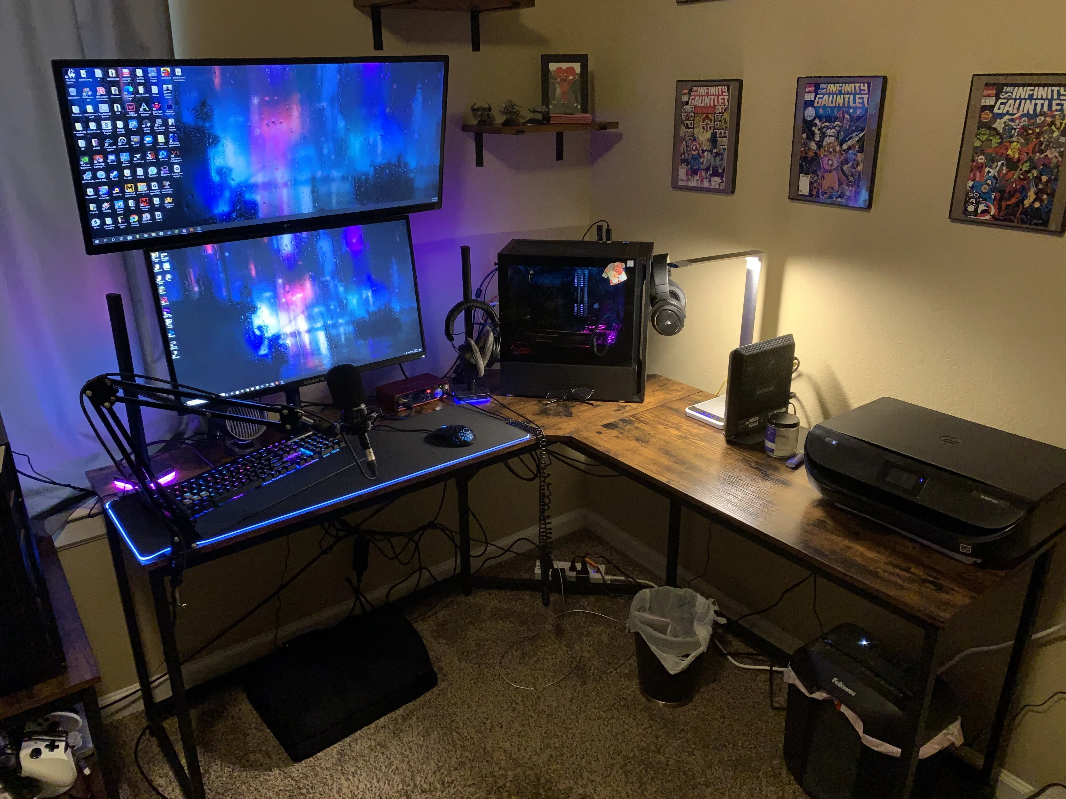 L Shape Corner Computer Desk, Office Desk