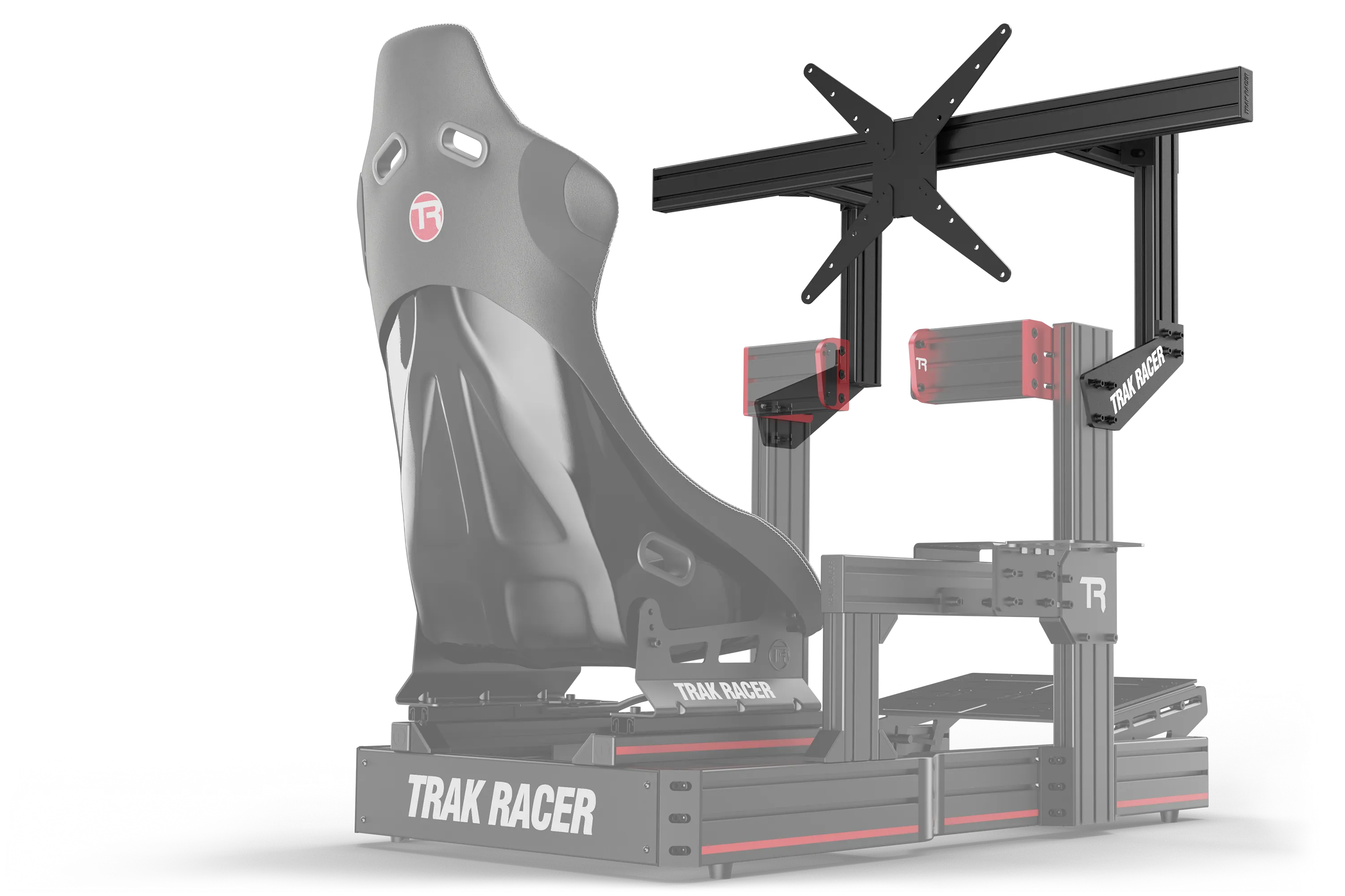 Large Cockpit-Mounted Single Monitor Stand - 1200mm / 47.25" Wide