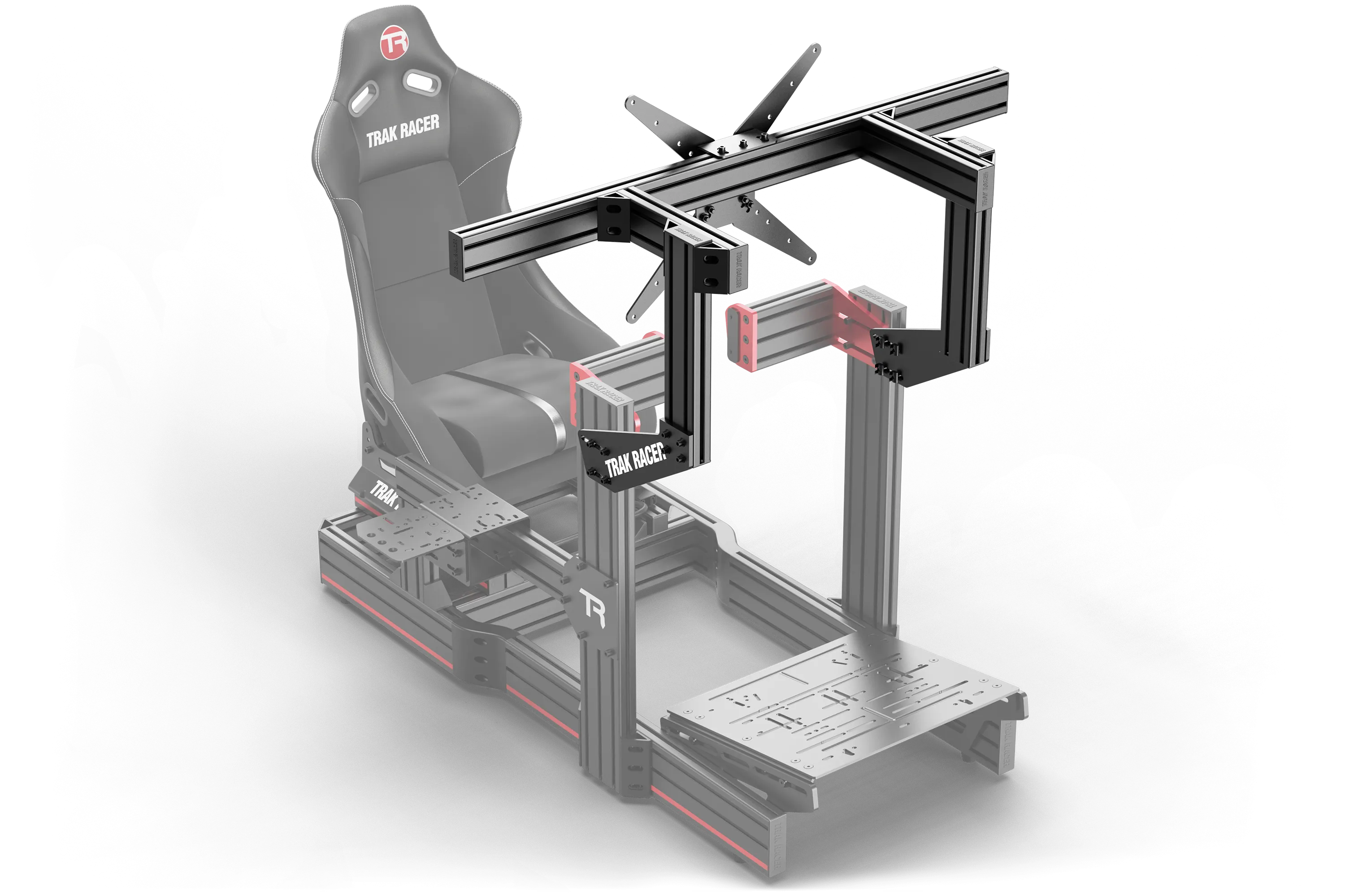 Large Cockpit-Mounted Single Monitor Stand - 1200mm / 47.25" Wide