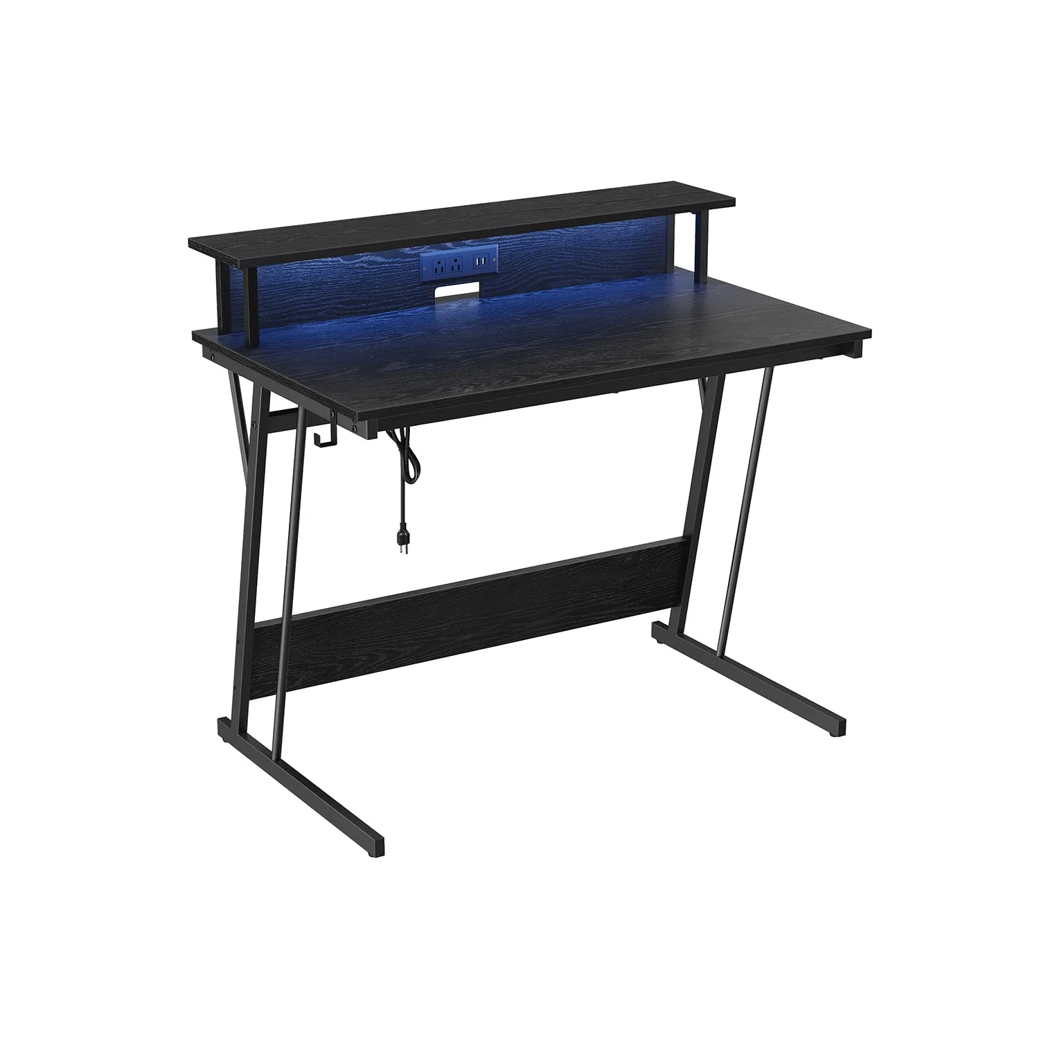 LED Gaming Desk with Monitor Stand