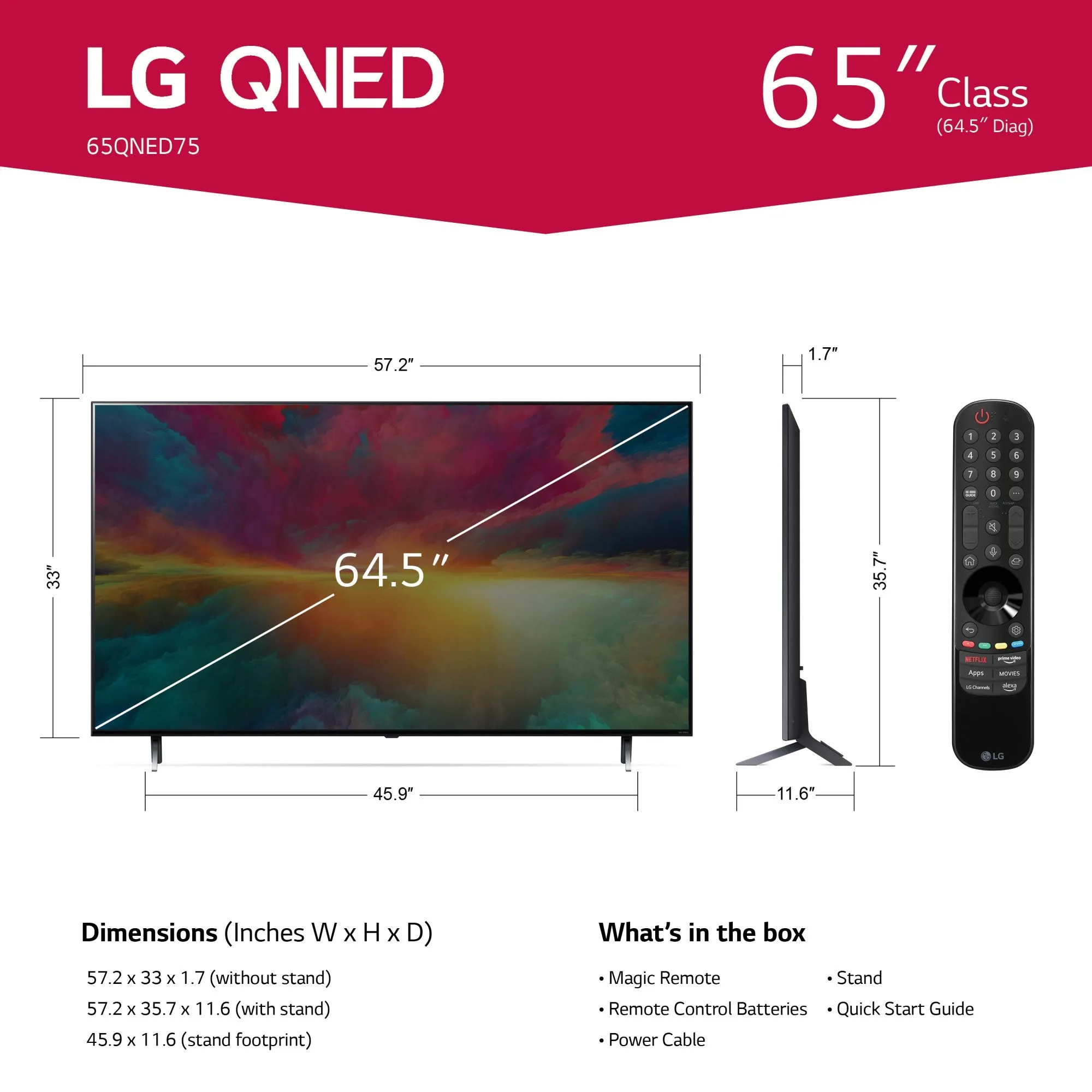 LG 65" NanoCell 4K UHD TV