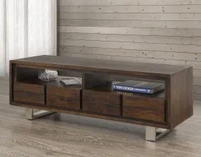 Live Edge Acacia Wood Storage TV Stand- Model #5615