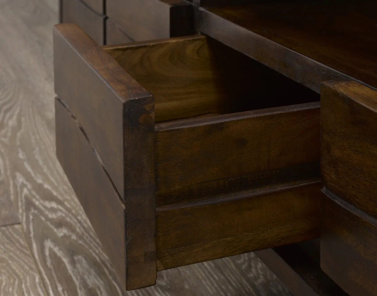 Live Edge Acacia Wood Storage TV Stand- Model #5615