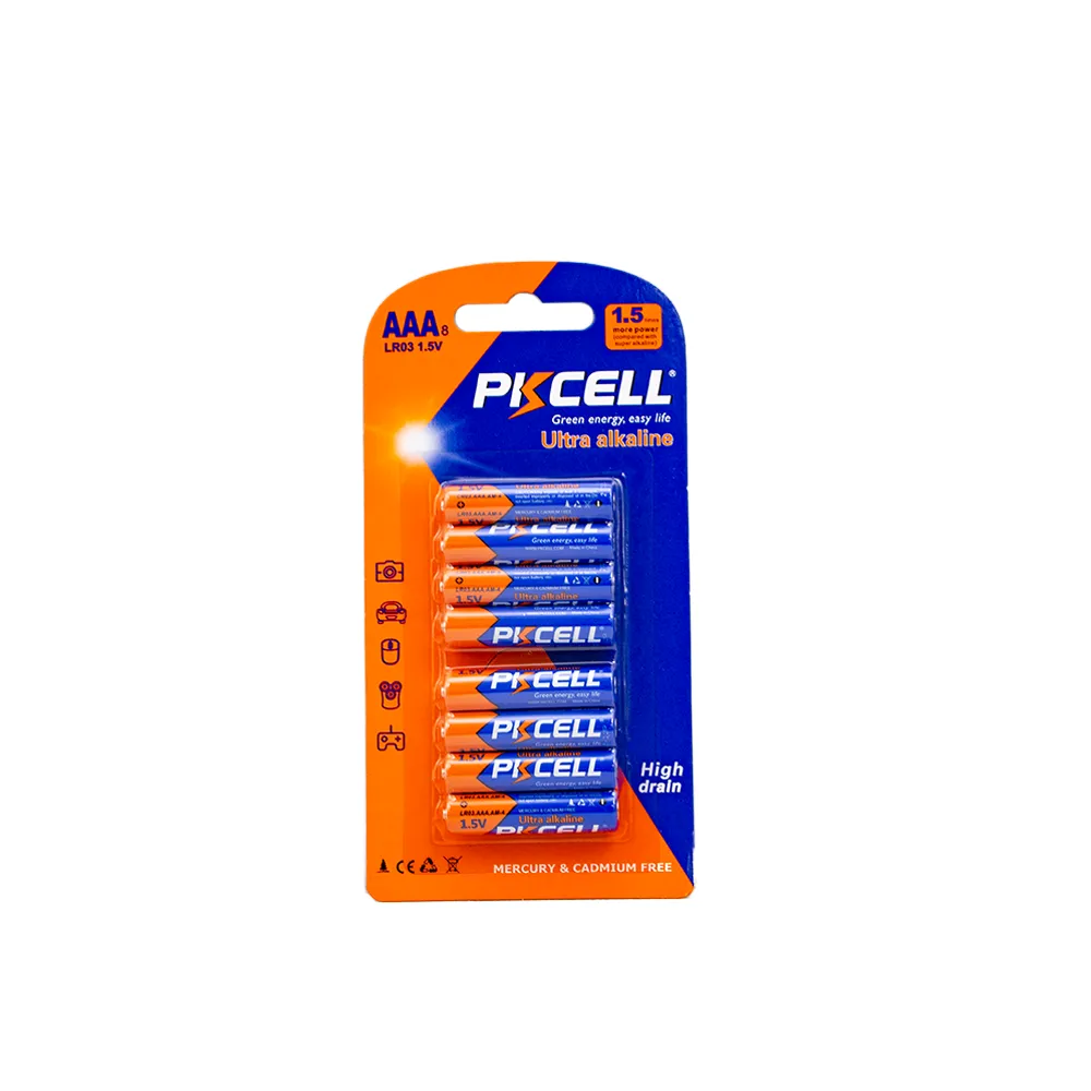 LR03-8B 8pc Ultra alkaline AAA battery