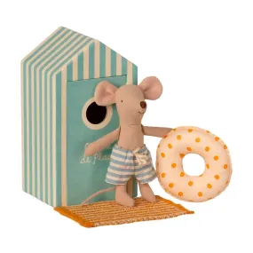 Maileg Beach Mice, Little Brother in Beach Cabin