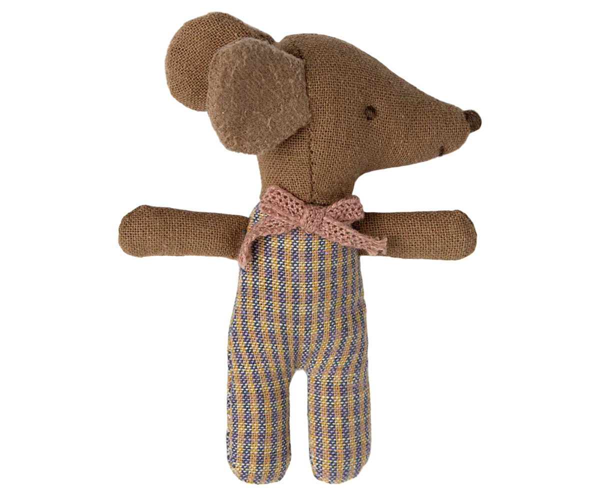 Maileg | Sleepy Wakey Baby Mouse in Rose